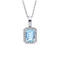 Collier Babila Milano Femme in Or blanc Acquamarina 1.00 Ct 205115 - 205115